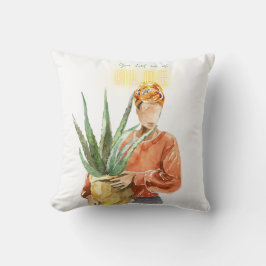 Almofada Pasta Negra Botânica De Aquarela Para Uso Doméstic