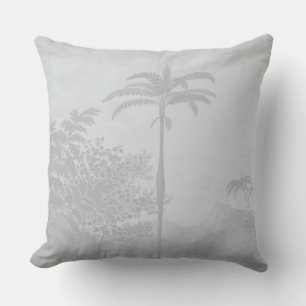 Almofada Pastel Blue Vintage Palm Trees Boêmian