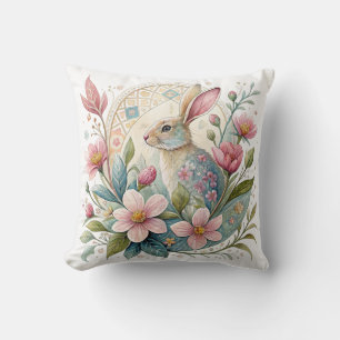 Almofada Pastel Bunny com Flores