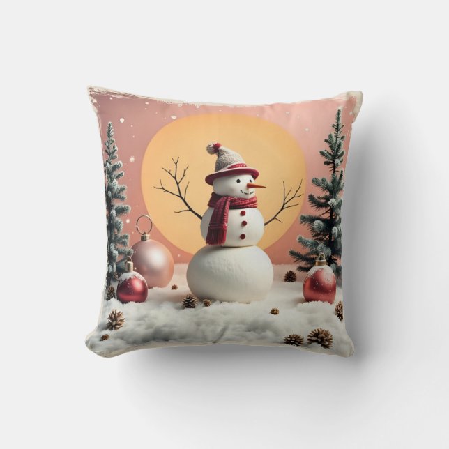 Almofada Pastel Christmas - Throw Pillow (Frente)