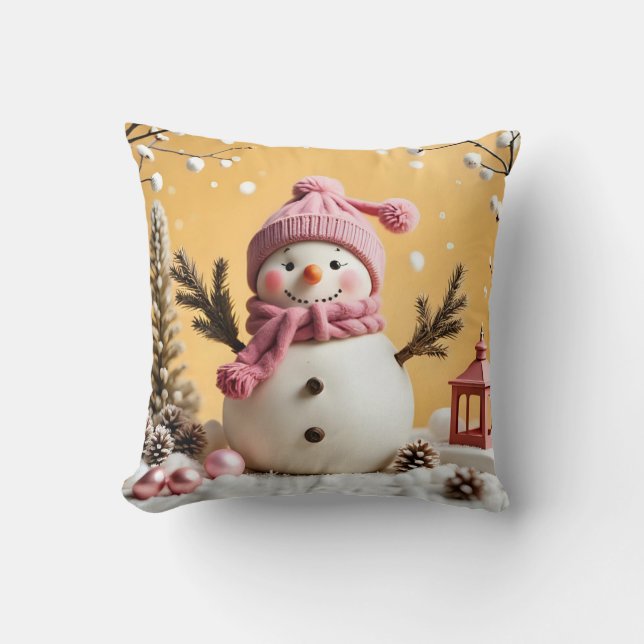 Almofada Pastel Christmas - Throw Pillow  (Frente)