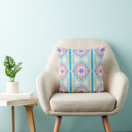 Almofada Pastel Dream Boho Geometric Kaleidoscope