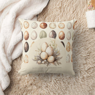 Almofada Pastel Easter Eggs Design in Cream & Brown Tones