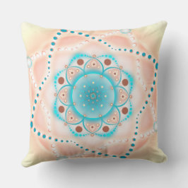 Almofada Pastel Floral Mandala