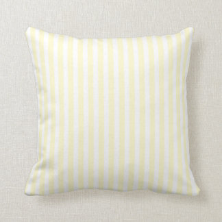 Almofada Pastel Lemon Yellow e White Stripes Pale Yellow