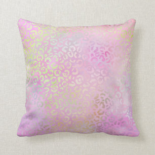 Almofada *~* Pastel Leopard Manchas Rainbow Animal Print
