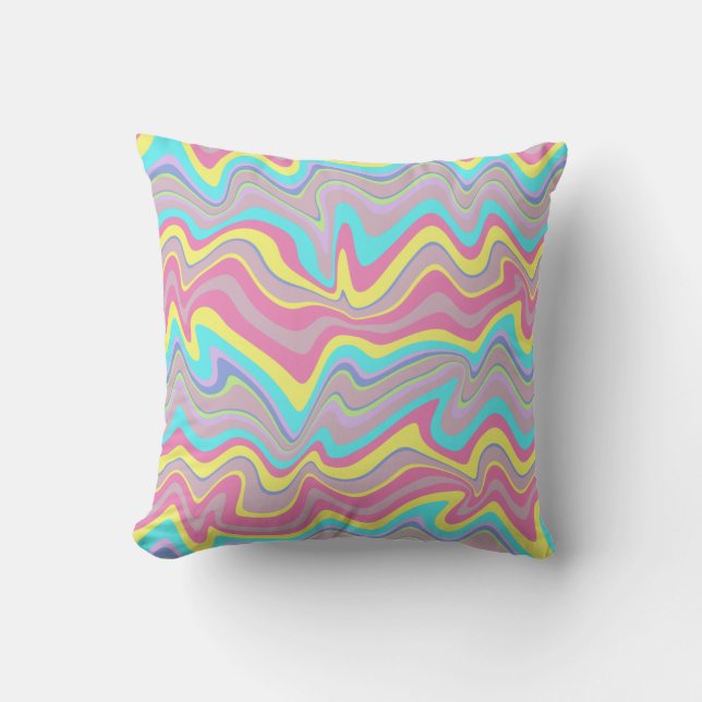 Almofada Pastel Liquify Waves (Frente)