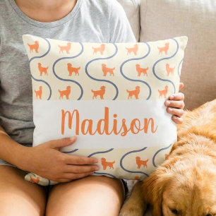 Almofada Pastel Personalizada com Nome do Golden R