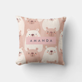 Almofada Pastel Personalizado Capybara Adorável