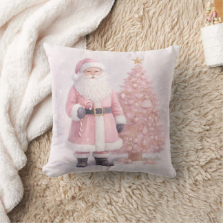 Almofada Pastel Pink Christmas Santa