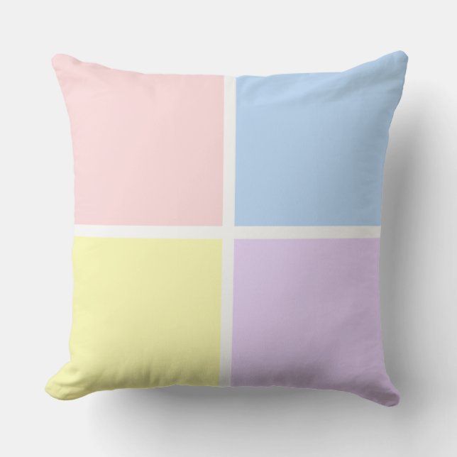 Almofada Pastel Primavera Squares (Frente)