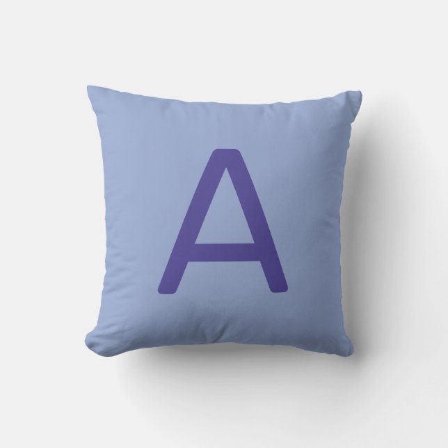 Almofada Pastel Rainbow Color Alphabet Inicial (Frente)