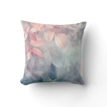 Pastel, rosa e folhas azuis, por Ava