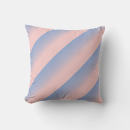 Almofada Pastel Rosa e Sky Blue striped ombre