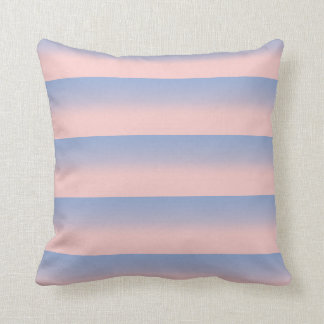Almofada Pastel Rosa e Sky Blue striped ombre