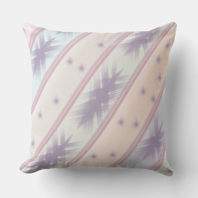 Almofada Pastel Star Abstract Throw Pillow (Frente)