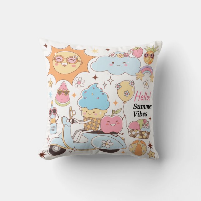 Almofada Pastel Summer Vibes (Frente)