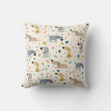 Pastel Terrazzo Funny Cute Dog Patterno
