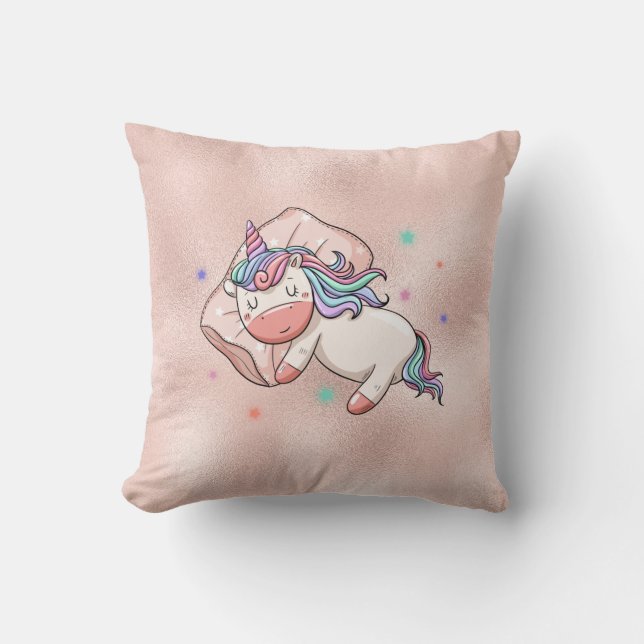 Almofada Pastel Unicorn com Correspondência (Frente)