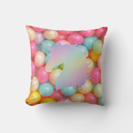 Almofada Pastel Unicorn Throw Pillow | Magical Rainbow Home