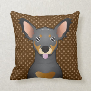 Almofada Patas dos desenhos animados do cão de Chiweenie