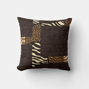 Almofada Patchwork African Animal Standard - Bold & Cultura