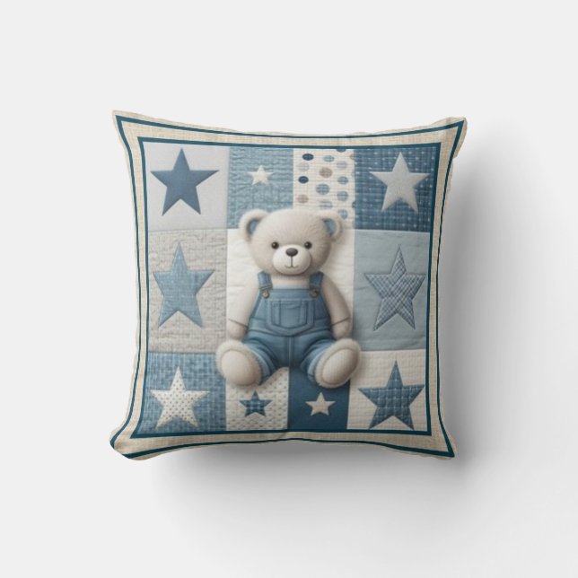 Almofada Patchwork Bear Pillow (Frente)