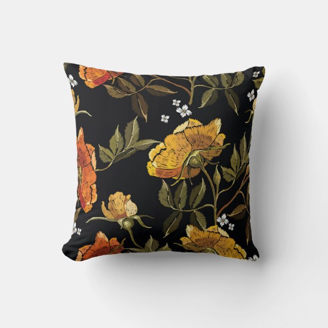 Almofada Patchwork Gentle: Design de Desenho Mão (Frente)