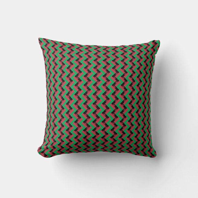 Almofada Patchwork Malawi Flag Pattern (Frente)