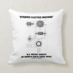 Almofada Patente elétrica dinâmica Nikola Tesla dos E.U.