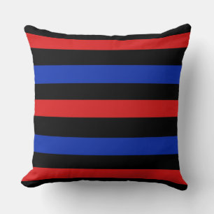 Almofada Patente vermelho, preto e azul, a frio e vibrante