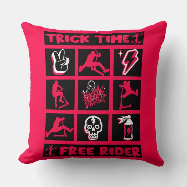 Almofada Patinete de truques de estilo livre (Frente)