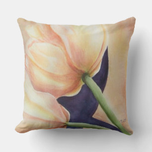 ALMOFADA PÁTIO AMARELO DE DUAS FLORES DA TULIPA