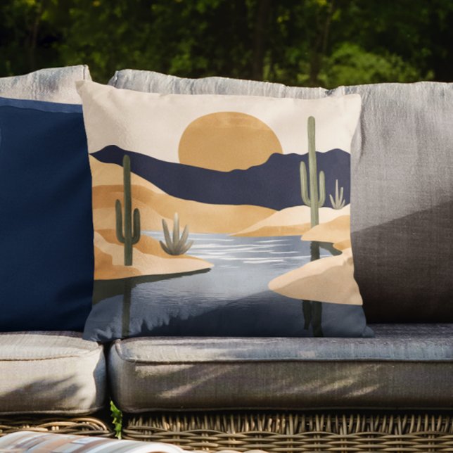 Almofada Pátio da Praia Noroeste do Deserto Sudoeste Piscin (Criador carregado)