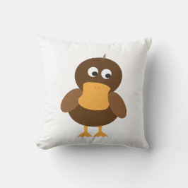 Almofada Pato castanho-branco