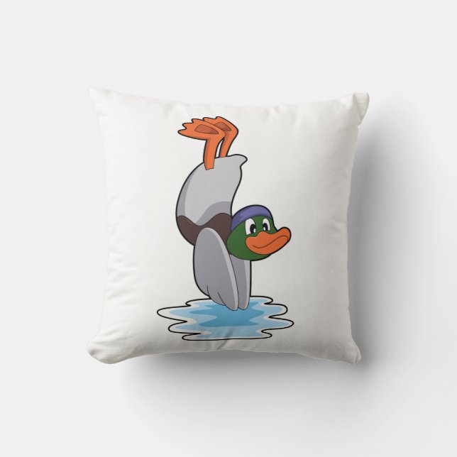 Almofada Pato com parada de mãos na água.PNG (Frente)