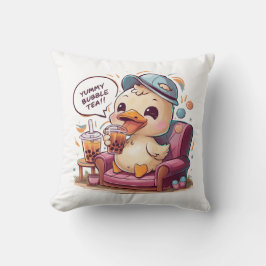 Almofada Pato de Cartoon Adorável: Cozy, Kawaii Vibes