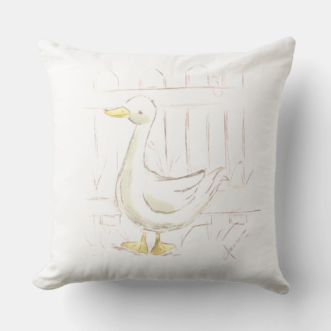 Almofada Pato de Conto de Fadas (Frente)