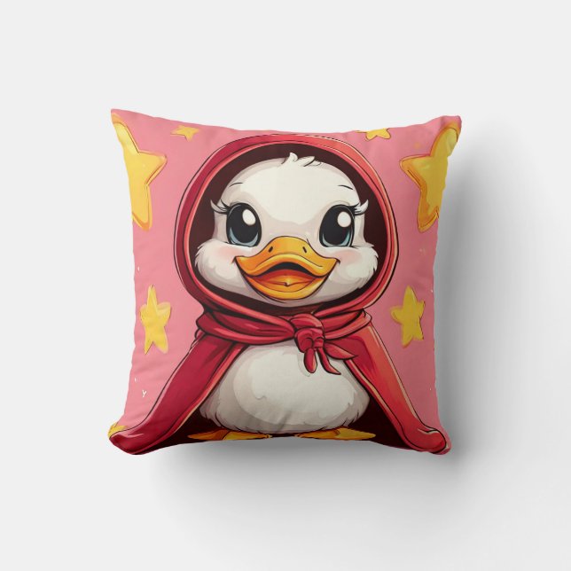 Almofada Pato de desenho animado fofo (Frente)