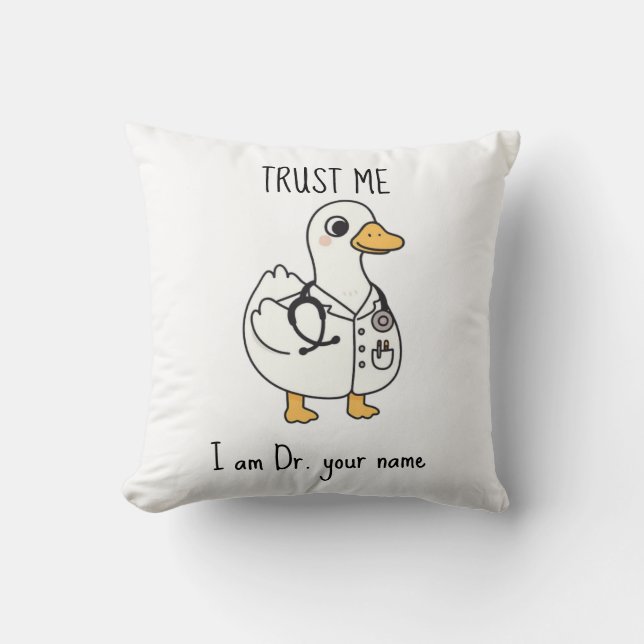 Almofada Pato Médico Personalizado (Frente)