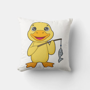 Almofada Pato Pesca Pescado