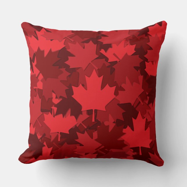 Almofada Patriotic Canada Flag Maple Leaf Pattern (Frente)