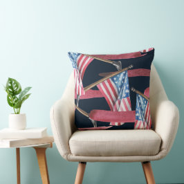 ALMOFADA PATRIÓTICO VERMELHO BRANCO AZUL AMERICANO