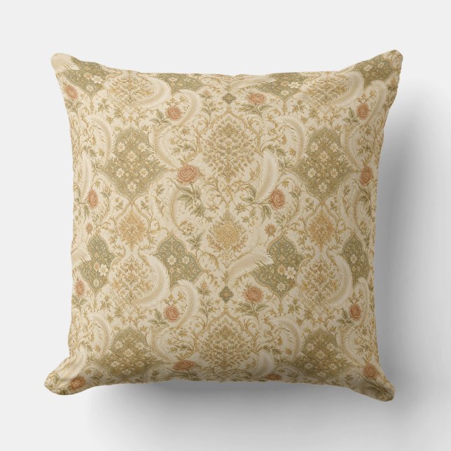 Almofada Patrón Persa Elegante - Cojín Decorativo Boho Chic (Frente)