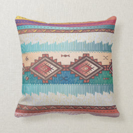 Almofada Patterend Navajo Blues, Teal, Spice