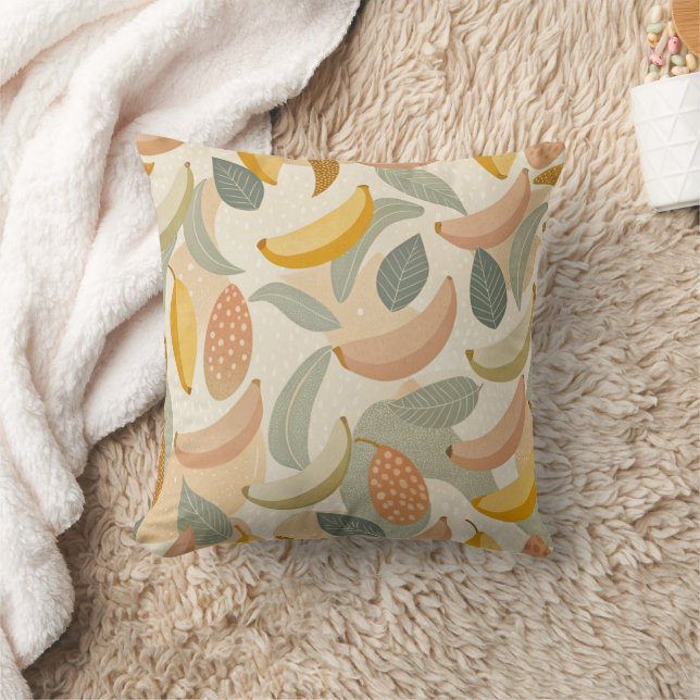 Almofada Pattern Abstract  Bananas (Cobertor)