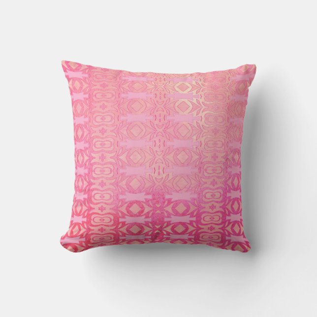 Almofada pattern abstract pink (Frente)