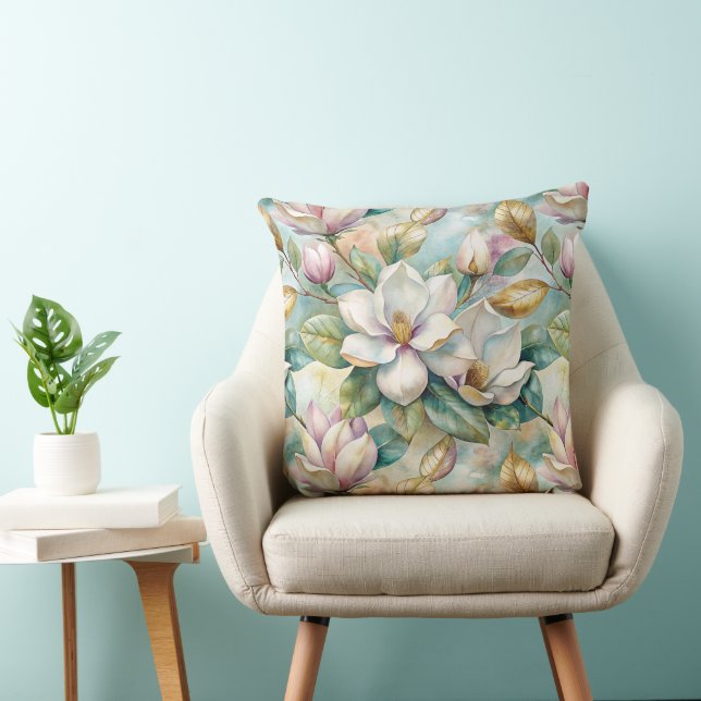 Almofada Pattern Elegant Magnolias (Cadeira)
