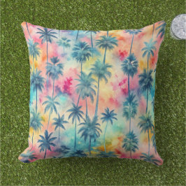 Almofada Pattern Tie Dye Palms