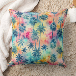 Almofada Pattern Tie Dye Palms